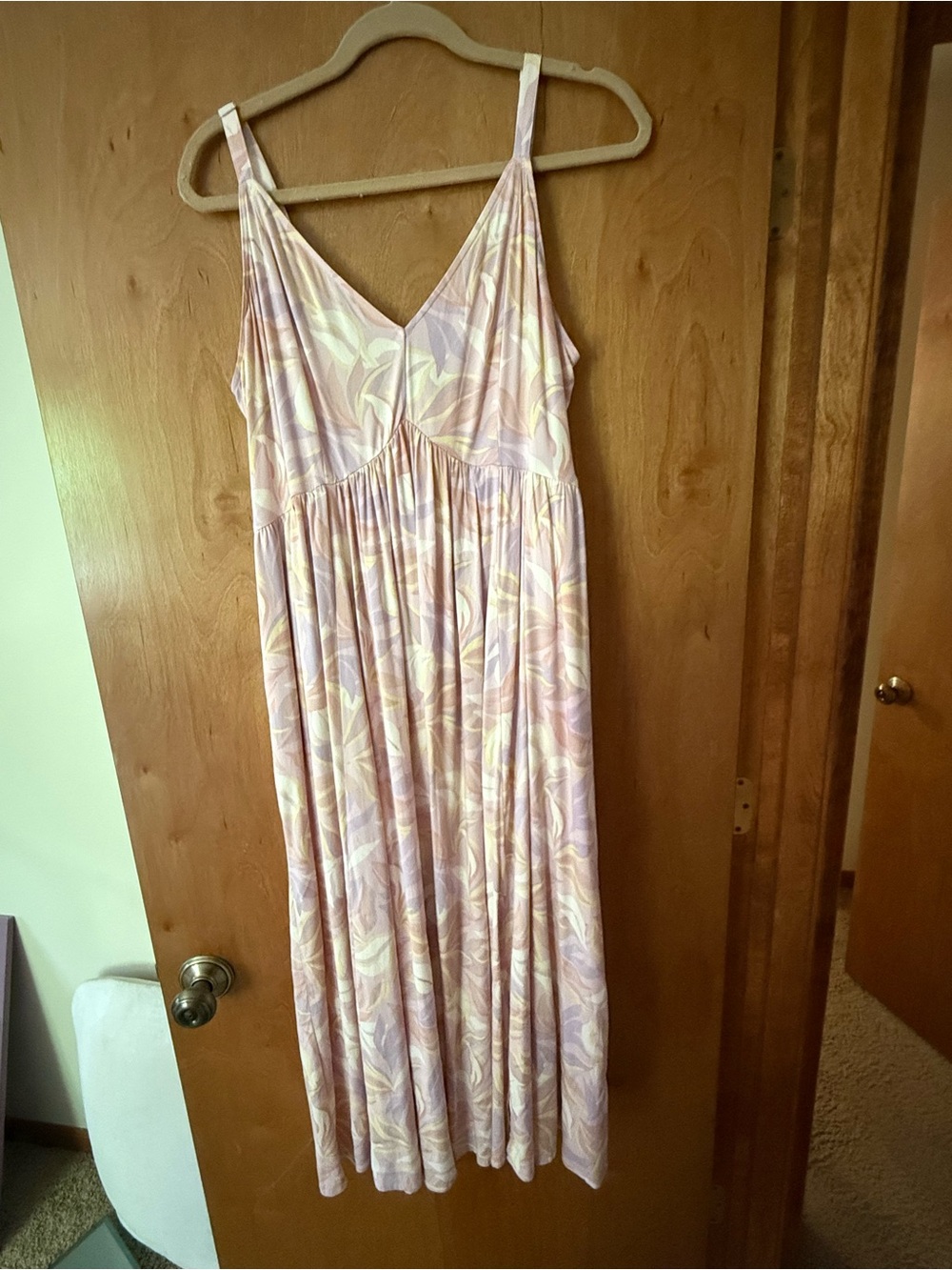 torrid Pastel Pink and Cream Floral Maxi Dress